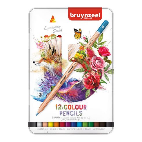 Spalvotų pieštukų komplektas BRUYNZEEL, 12 sp, 24 sp, 72 sp.